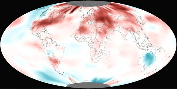 Mapa temperatura planeta