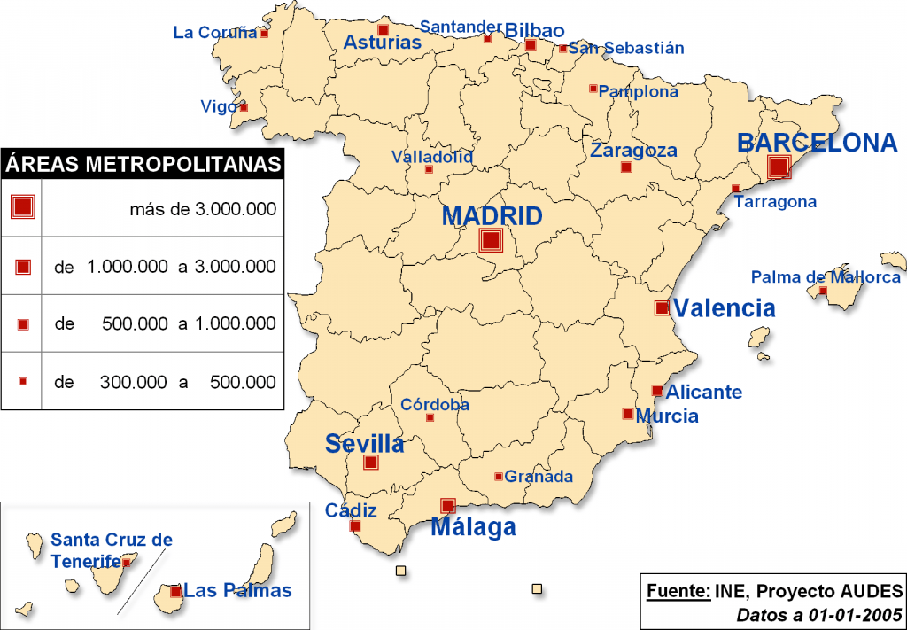 Ciudades más grandes de España