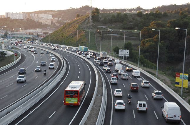 El carril VAO de la C-58 de Barcelona